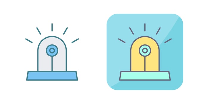 Unique Siren Vector Icon