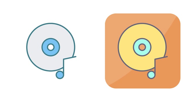 Music CD Vector Icon