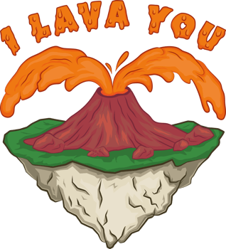 I Lava You, Love Typography Quote Design. png
