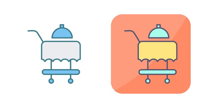 Room Service Vector Icon