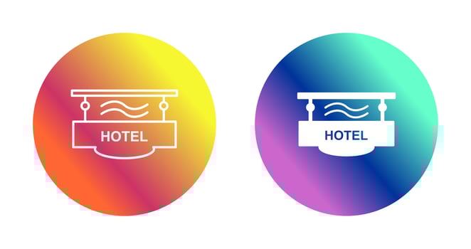 Hotel Sign Vector Icon