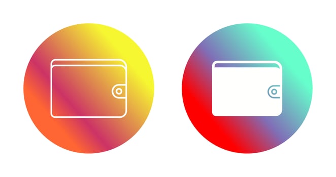 Unique Wallet Vector Icon