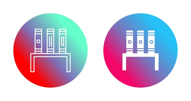 Unique Bookstand Vector Icon