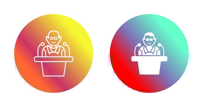 Unique Lecture Vector Icon