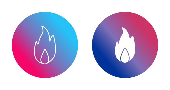 Unique Fire Vector Icon