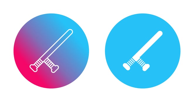 Baton Vector Icon