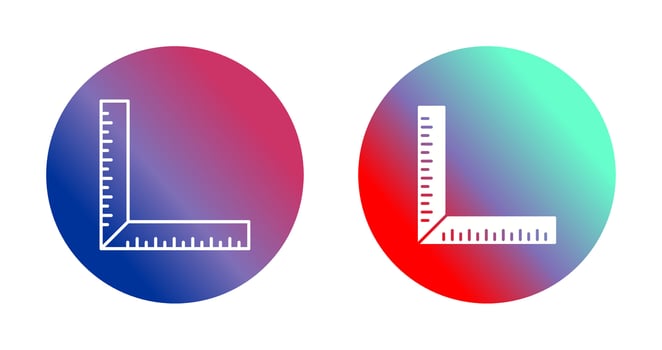 square Ruler Vector Icon