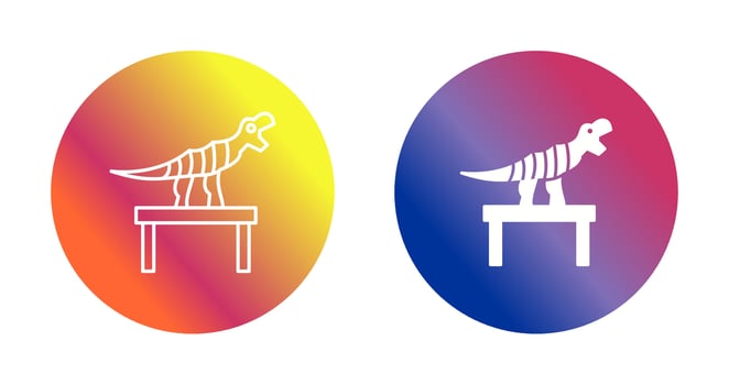 Bones Exhibit Vector Icon