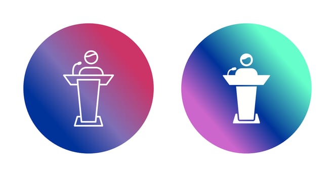 Elected Candidate Vector Icon