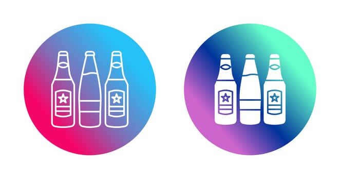 Beer Bottles Vector Icon