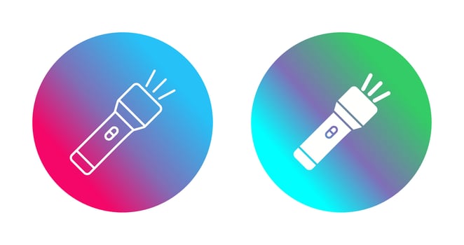 Flashlight Vector Icon