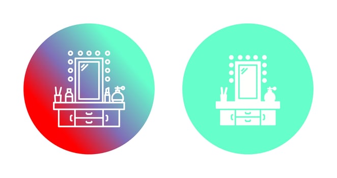 Dressing Table Vector Icon