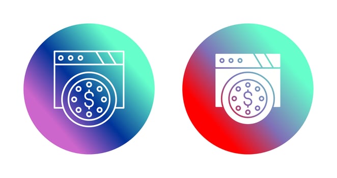 Dollar Coin Vector Icon