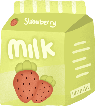 Hand draw food snack sticker set png