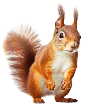 Squirrel with . png