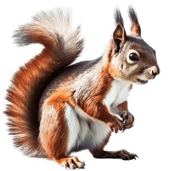 Squirrel with . png