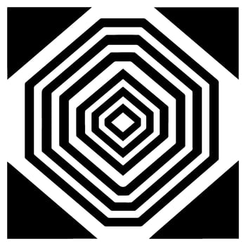 Geometric illusion abstract graphic design vector