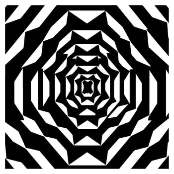 Geometric illusion abstract graphic design vector