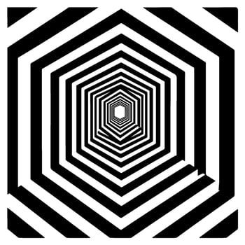 Geometric illusion abstract graphic design vector