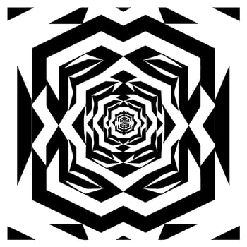 Geometric illusion abstract graphic design vector