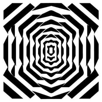Geometric illusion abstract graphic design vector