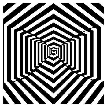 Geometric illusion abstract graphic design vector