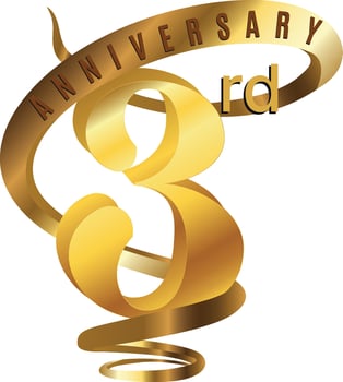year anniversary design elements modern 3d luxury vector