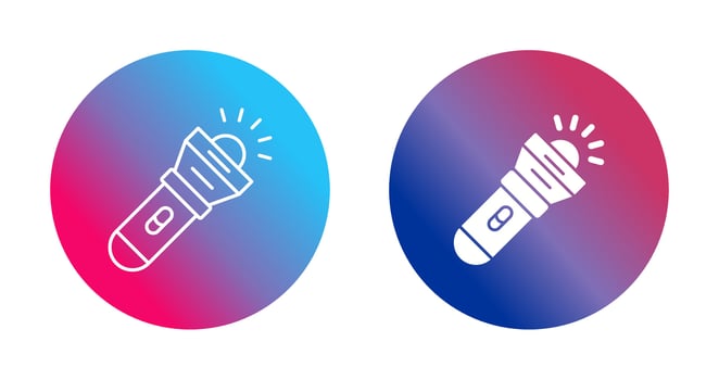 Flashlight Vector Icon