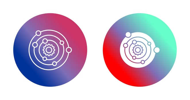 Solar System Vector Icon