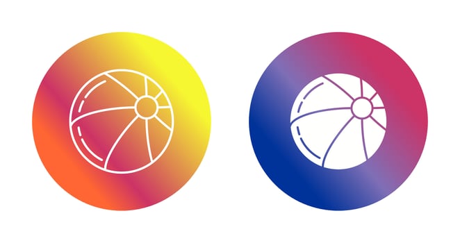 Beach Ball Vector Icon