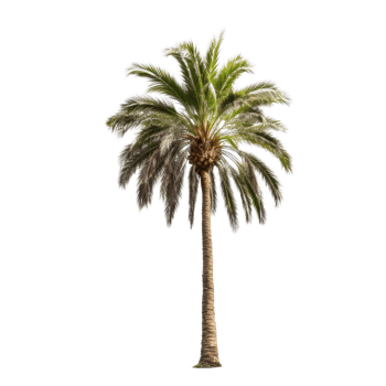 palm tree photos for decoration background or scene png
