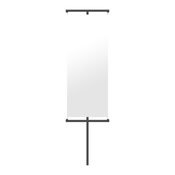 Blank outdoor street banner for mockup png