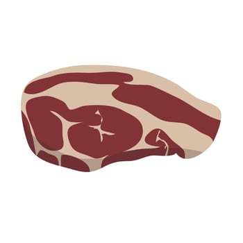 illustration of the types of meat cuts that exist around the world vector