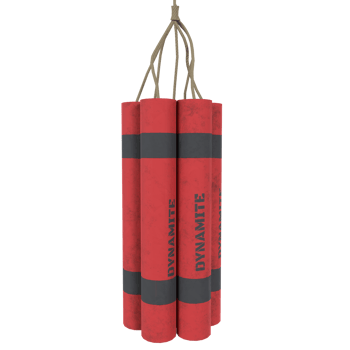 Dynamite isolated on transparent png