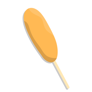 Corndog street food illustration png