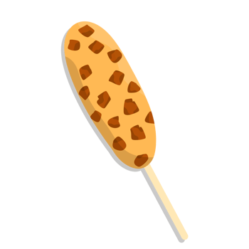 Corndog street food illustration png