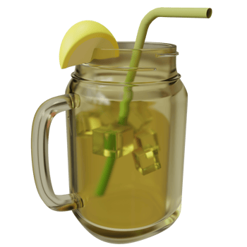3d glass of juice png