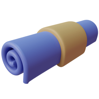 3d sleeping or yoga pad png