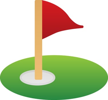 Golf course Vector Icon Design