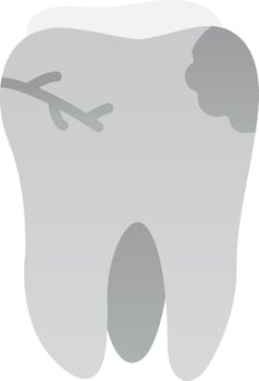 Caries Vector Icon Design