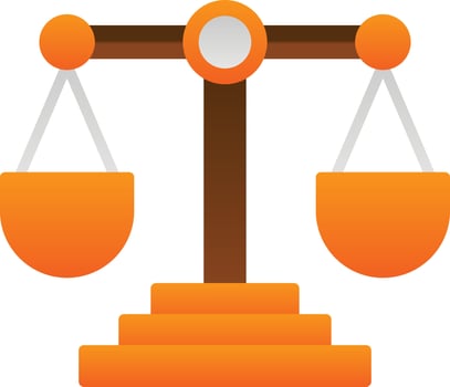 Justice Vector Icon Design