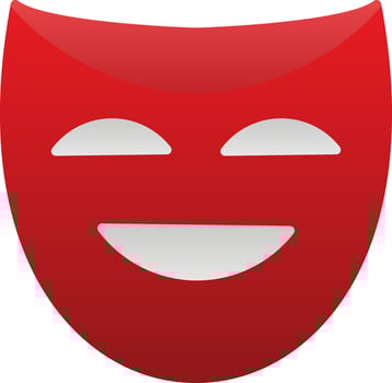 Theater masks Vector Icon Design