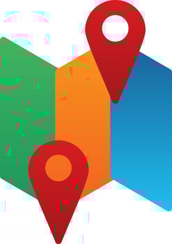 Map Vector Icon Design