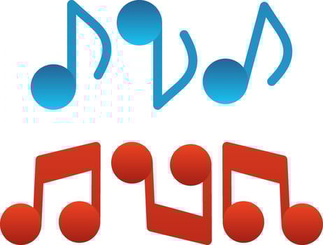Musical note Vector Icon Design