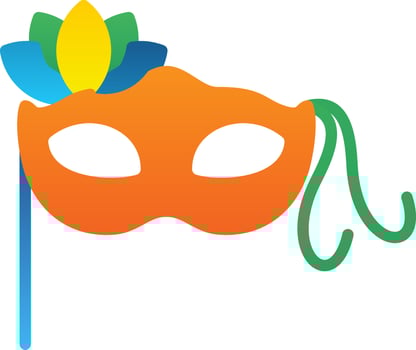 Carnival mask Vector Icon Design