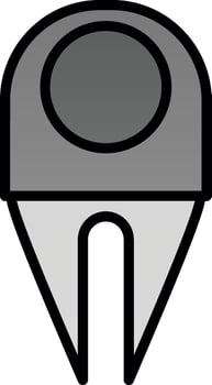 Divot Vector Icon Design