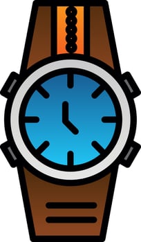 Wristwatch Vector Icon Design