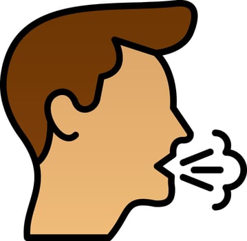 Cough Vector Icon Design