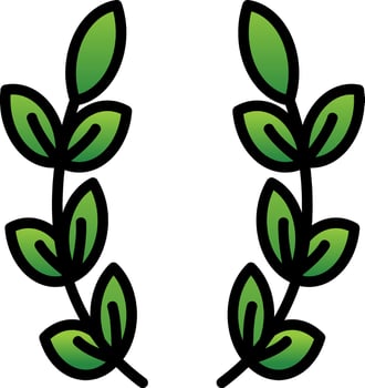 Laurel Vector Icon Design