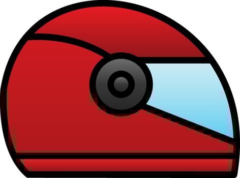 Helmet Vector Icon Design